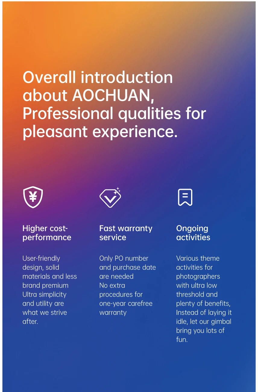 AOCHUAN Smart XE 3-Axis Handheld Gimbal Stabilizer for Smartphone iPhone/Android Face Tracking Tiktok Vlog Live Streaming